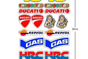 Set Stickers Adesivi moto racing 46 Ducati Honda 