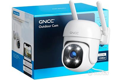 Telecamera Wi-Fi Esterno 1080P, 360° PTZ, IP65, GK