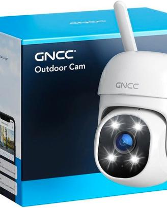 Telecamera Wi-Fi Esterno 1080P, 360° PTZ, IP65, GK