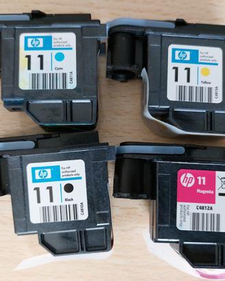 SET 4 TESTINE USATE X PLOTTER HP DESIGNJET