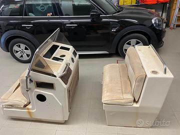 Console e seduta barca gommone