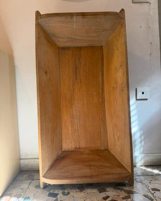 Antica Maidda siciliana in legno-Madia da impasto