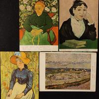 18 CARTOLINE VINTAGE CON RIPRODUZIONE DI QUADRI