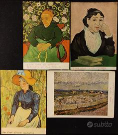 18 CARTOLINE VINTAGE CON RIPRODUZIONE DI QUADRI