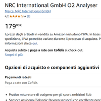 NUOVO Subacquea Analizzatore di Ossigeno 120 €  !!