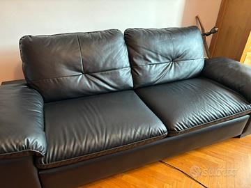 Divano ecopelle nero IKEA