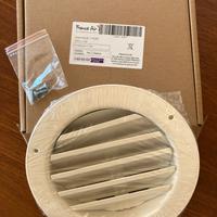 Griglia di aerazione circolare in alluminio 160 mm