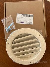 Griglia di aerazione circolare in alluminio 160 mm