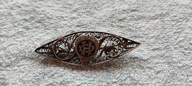 Spilla vintage filigrana d'argento 