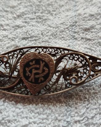 Spilla vintage filigrana d'argento 