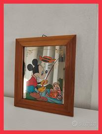 Quadro vintage a specchio - Topolino Walt Disney