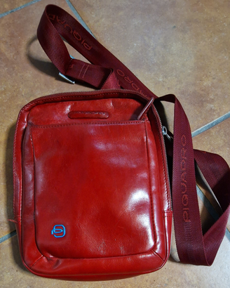 Borsa tracolla pelle Piquadro bordeaux