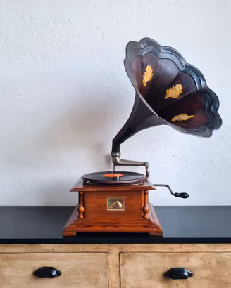 DISP. CONSEGNA 🎶 Grammofono stile antico, vintage