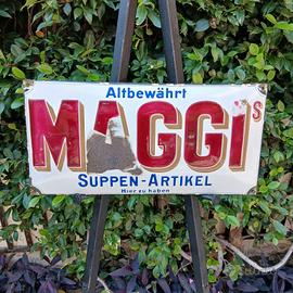 Insegna Tabella Smaltata Maggi
