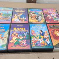 Lotto VHS Classici Disney 8 pezzi videocassette