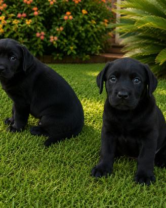 Cuccioli femmine di Labrador neri di 2 mesi