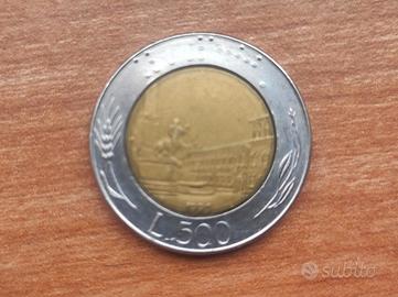 Moneta 500 lire 1991
