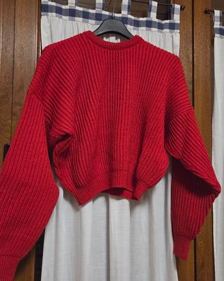 Maglione unisex a costa inglese vintage