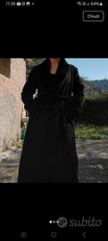 cappotto lungo nero elegante 