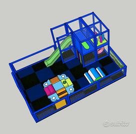 Mini Area giochi playground completa 6x4xh2,4mt