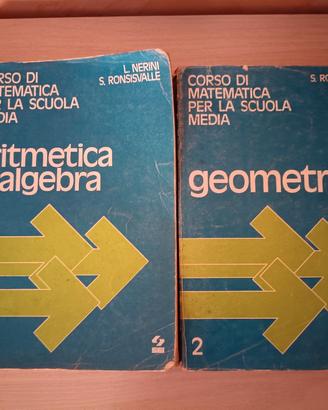 Coppia di libri "Aritmetica e algebra & Geometria"