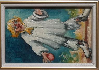 Olio su faesite pittore Beccari