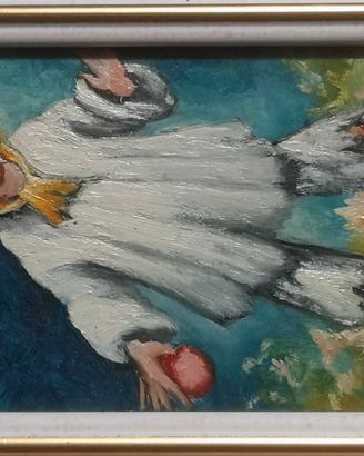 Olio su faesite pittore Beccari