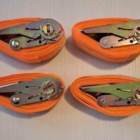 Cinghie di ancoraggio a cricchetto da 3 m - 4 pz