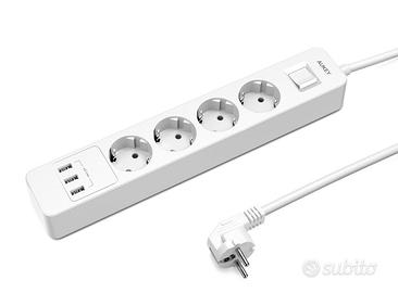 AUKEY Multipresa 4 Posti 3 USB-A nuovo