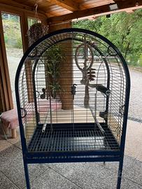 Gabbia per cenerino e trespolo