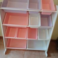 Scaffale porta giocattoli