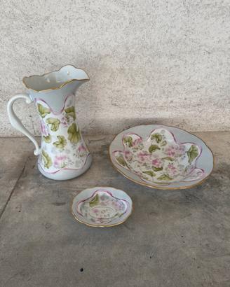 Set Lavabo Capodimonte Brocca,catino,portasapone
