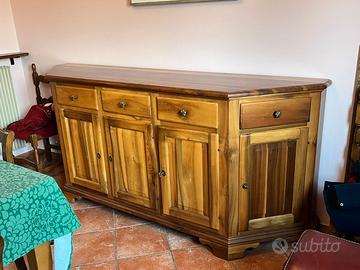 Credenza in noce massello 5 ante
