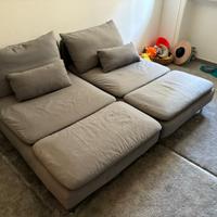 IKEA  DUE SÖDERHAMN Chaise-longue, Tonerud grigio