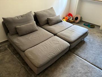 IKEA  DUE SÖDERHAMN Chaise-longue, Tonerud grigio
