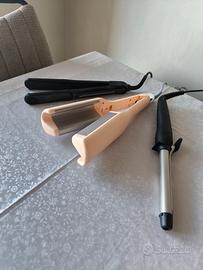 Set 3 piastre per capelli