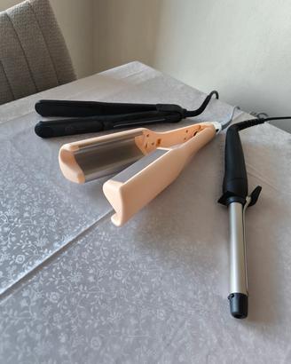 Set 3 piastre per capelli