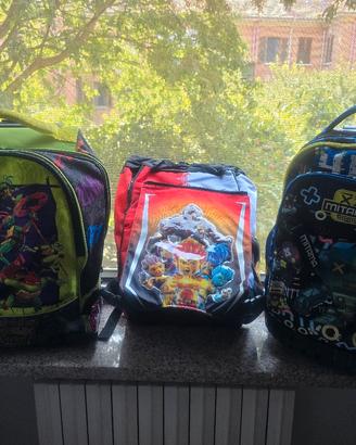 3 zaini scuola elementari 