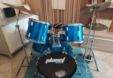 batteria Planet drum blu