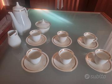 servizio da caffè  vintage Boemia modello "Tosca"
