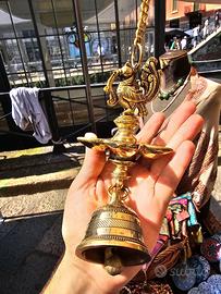 Lampada a sospensione indiana in ottone massiccio