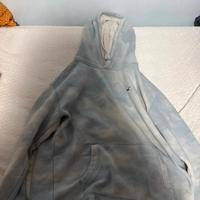 Felpa celeste con cappuccio