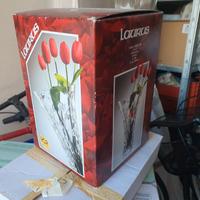 Laurus - vaso in vetro - motivo a foglie da 300mm