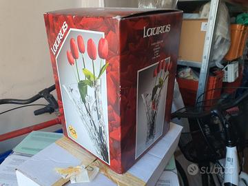 Laurus - vaso in vetro - motivo a foglie da 300mm
