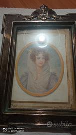 Cornice antica del 1800 d'argento. 16 x 21