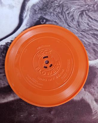 Disco 33 1/3 rpm Rock Flower arancio