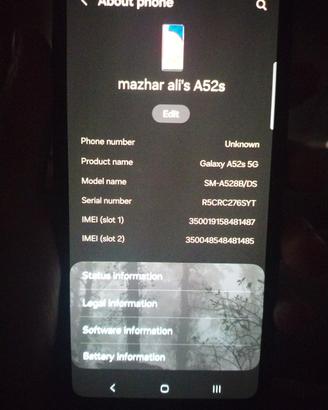 Samsung Galaxy a52s