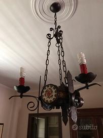 Lampadario con candele