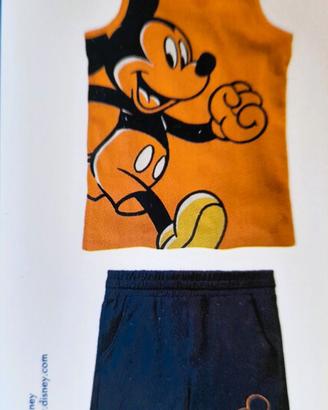 Completo Topolino Disney cotone 3/4 anni