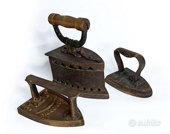 3 FERRI DA STIRO d'epoca MONOPRIX, GENDARME